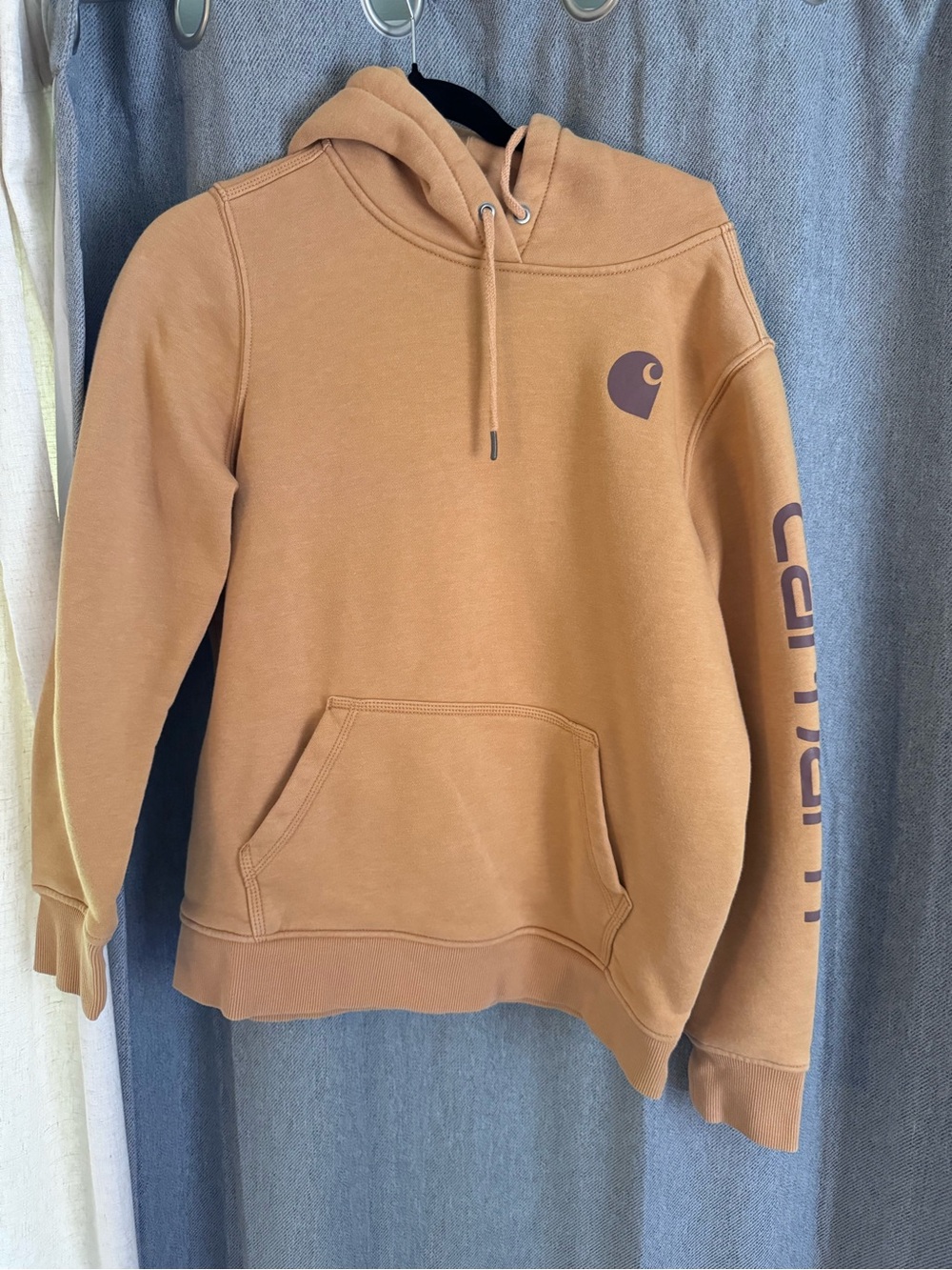 Carhartt Brown Hooded Work Sweatshirt